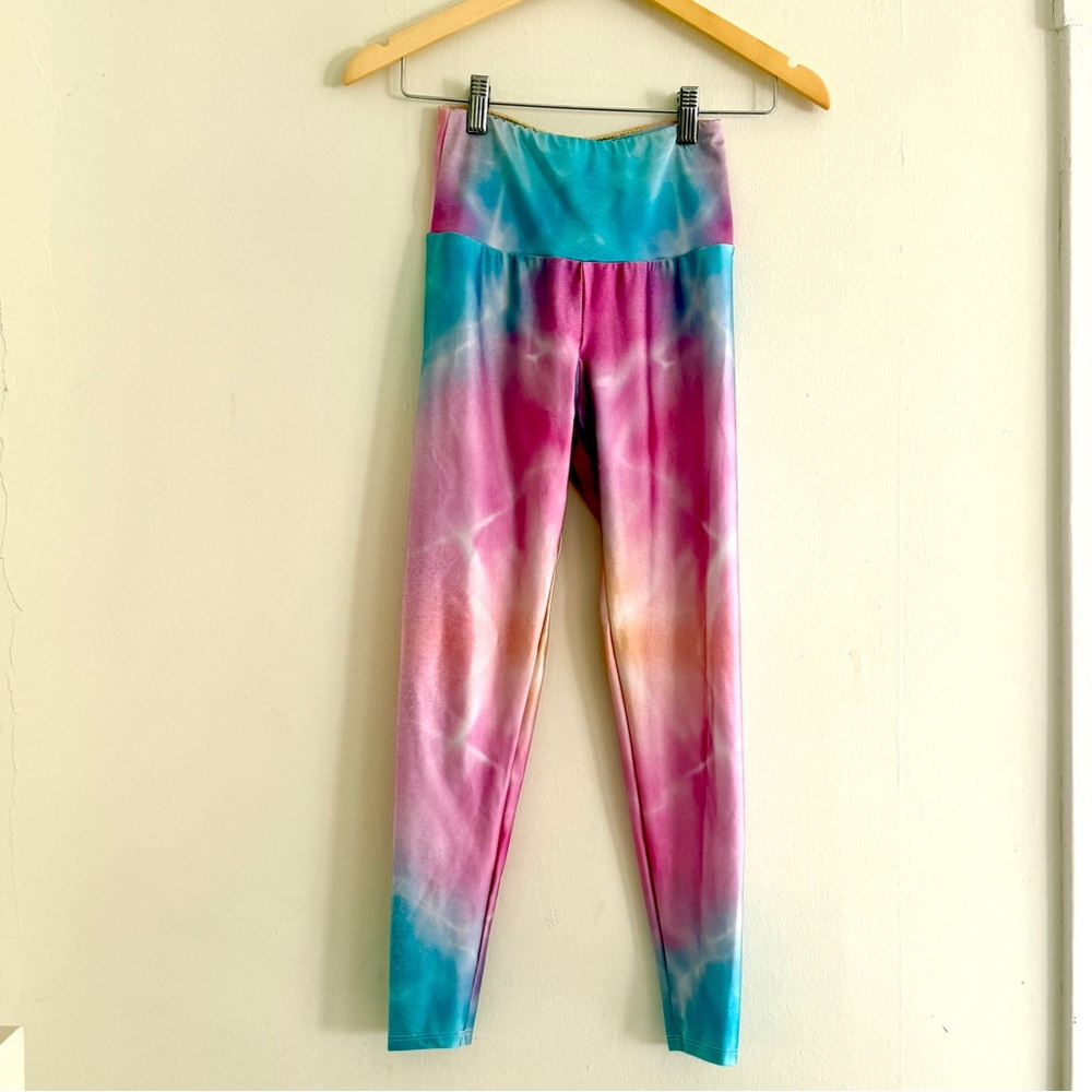 Goldsheep Multicolor Tie-Dye Yoga Leggings